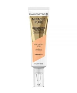 MAX FACTOR MIRACLE PURE FOUNDATION-32 LIGHT BEIGE SPF30